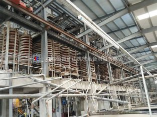 鉻礦球磨機(jī)螺旋溜槽重選選礦工藝